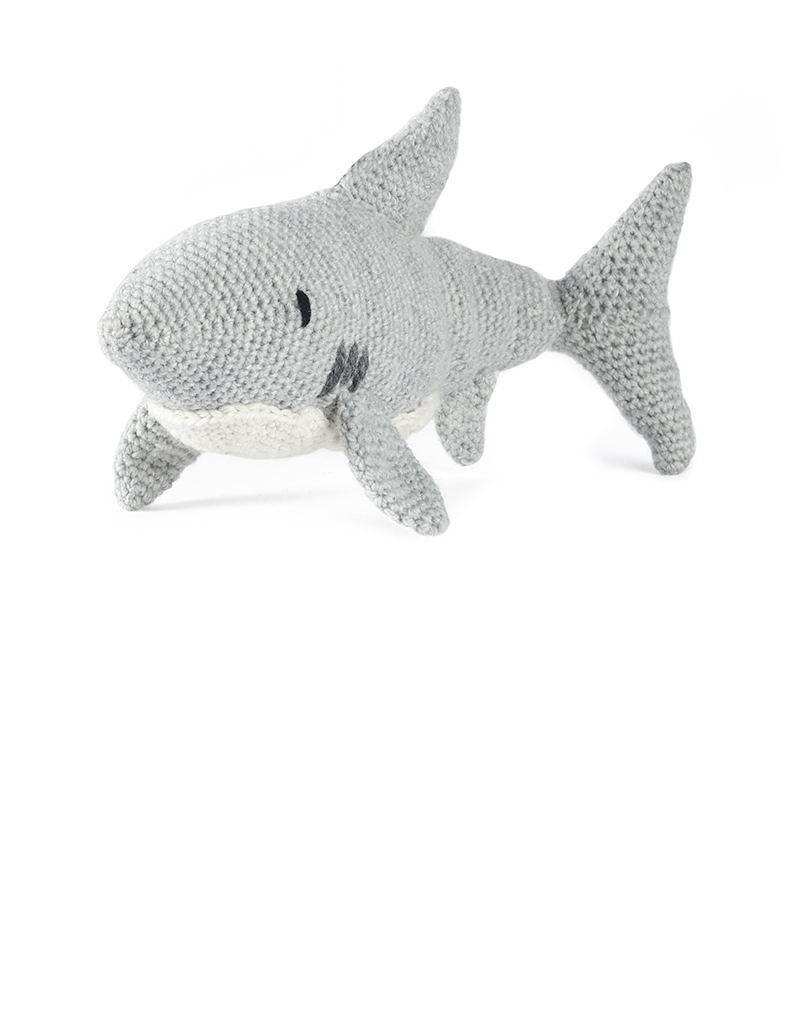 toft ed's animal Bryce the Great White Shark amigurumi crochet